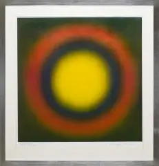 Wojciech Fangor, M 5, 1966-2001, serigrafia barwna, papier