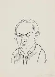 Jerzy Flisak, Karykatura Gustawa Holoubka