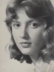 Jerzy Dorys, Portret młodej dziewczyny, fotografia czarno-biała
