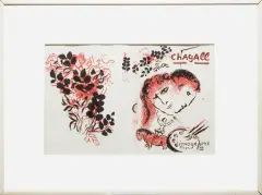 Chagall Litographe by Marc Chagall, 1969, litografia barwna, papier, sold Dec 2009
