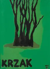 Marek Firek, Krzak, 2001, olej, płótno