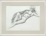 Kompozycja by Jan Lebensztejn, ok. 1976, ołówek, papier, sold Dec 2009