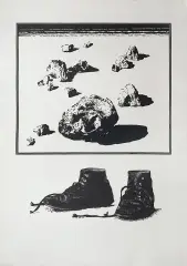 Jerzy Mazuś, Odyseja, 1971, linoryt, papier
