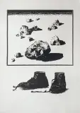 Jerzy Mazuś, Odyseja, 1971, linoryt, papier