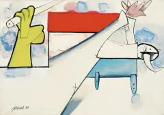 Ekstaza by Janusz Przybylski, 1984, olej, akryl, płótno, sold Dec 2009