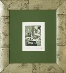 Wigilia by Tadeusz Michał Siara, 1998, akwaforta, akwatinta barwna, papier, sold Dec 2009
