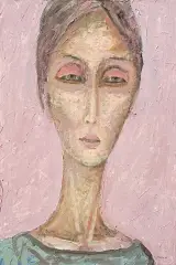 Izabela Staręga, z cyklu Twarze, 2008, olej, płótno