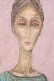 Izabela Staręga, z cyklu Twarze, 2008, olej, płótno