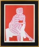 Marek Żuławski, Zuzanna oczekująca na starców, 1975, serigrafia barwna, papier
