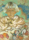 PORTRET TOMASZA DOMANIEWSKIEGO, X 1924 by Stanisław Ignacy Witkiewicz, pastel, papier, sold Dec 2009