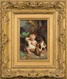 Kazimierz Pochwalski, NIEPROSZENI GOŚCIE, 1882, olej, deska