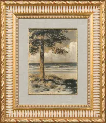 Stanisław Witkiewicz, WSPOMNIENIE Z POŁĄGI, 1904, tusz, gwasz, tektura