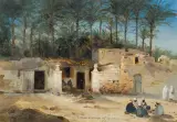 Franciszek Tepa, Z PODRÓŻY DO EGIPTU, 19 XII 1852, olej, tektura