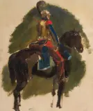 Piotr Michałowski, KIRASJER NA KONIU