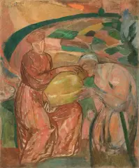 Leopold Gottlieb, MIŁOSIERDZIE, 1913, olej, płótno