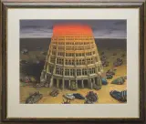 NOCNA ZMIANA by Jacek Yerka, 2009, pastel, papier, sold Dec 2009