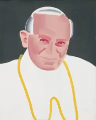 PAPIEŻ by Rafał Bujnowski, 2002, olej, płótno, sold Dec 2009