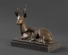Johann Robert Korrn, SARENKA, pocz. XX w., brąz patynowany, marmur
