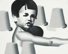 BABKI by Rafał Bujnowski, 2002, akryl, płótno, sold Nov 2009