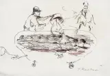 BEZ TYTUŁU by Tadeusz Kantor, marker, paper, sold Nov 2009