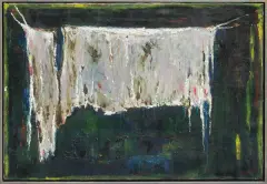 Rajmund Ziemski, ZNAK BIAŁY, ok. 1960, akryl, płótno
