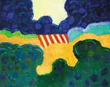 PEJZAŻ IV by Tadeusz Dominiku, 1995, olej, płótno, sold Nov 2009