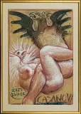 PROJEKT PLAKATU DO CASANOVY by Franciszek Starowieyski, 1989, pastel, papier, offered Nov 2009