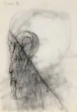 Bez tytułu by Zdzisław Beksiński, tusz pióro, lawowanie, papier, sold Nov 2009
