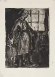Katarzyna Latałło, Matka, 1950, akwaforta, akwatinta, papier