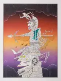 Dmitrij Markelov, Bez tytułu, 1996, tusz pióro, akwarela, papier
