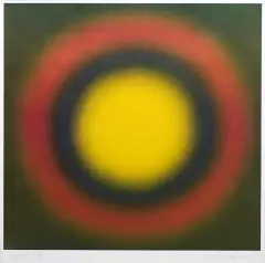 Wojciech Fangor, M 5, 1966-2001, serigrafia barwna, papier