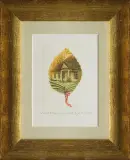 Adam Kwaśny, Dworek Chopina, 1995, akwaforta, druk wypukły suchy, papier