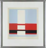 František Kupka, Blanc Autonome, 1952, serigrafia barwna, papier