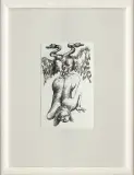 Apogeum by Jan Lebensztejn, ok. 1968, ołówek, długopis, papier, sold Oct 2009