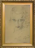 PORTRET MARII KASPROWICZOWEJ, X 1936 by Stanisław Ignacy Witkiewicz, pastel, papier, sold Oct 2009