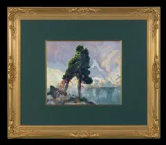 Zefir (Zefiryn) Ćwikliński, LIMBY NAD MORSKIM OKIEM, 1927, olej, tektura