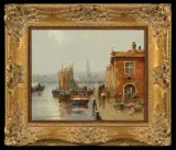 Erich Demmin, AMSTERDAM, olej, sklejka