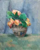 Czesław Zawadziński, RÓŻE, 1921, olej, płótno naklejone na tekturę