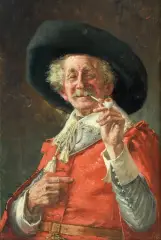 Edmond Louyot, ULUBIONA FAJECZKA, 1893, olej, deska