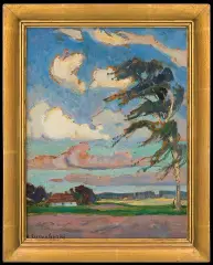 Henryk Szczyglinski, WICHURA, 1933, olej, tektura