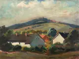 Michał Stańko, GÓRA ŚW. ANNY, 1946, olej, tektura