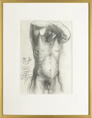 Franciszek Starowieyski, Akt męski, 1996, pastel, papier