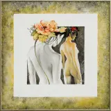 Przejście na inną stronę cienia by Anna Ewa (Hannah) Miarczyńska, 2009, olej, akryl, płyta pilśniowa, sold Sep 2009