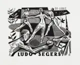 Wojciech Barylski, Ekslibris Ludo Segersa, cynkografia, papier