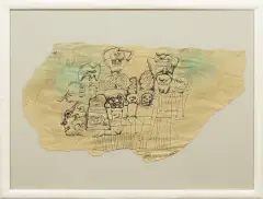 Jan Lebensztejn, Kompozycja, długopis, papier kremowy
