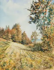 Andrzej Otawa, Na przełęczy, 2006, akwarela, papier
