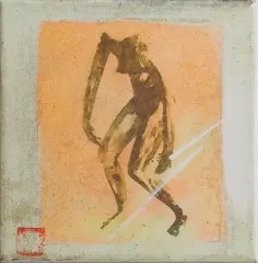 Anna Mikke, Akt, ok. 2005, technika własna, płótno