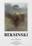 Plakat wystawy indywidualnej by Zdzisław Beksiński, 1986, offset barwny, papier, sold Jul 2009