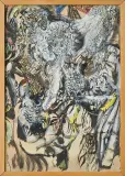 Święta Rodzina by Zdzisław Lachur, akwarela, gwasz, tusz pędzel, papier, sold Jul 2009