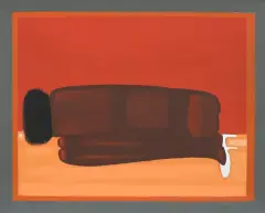 Jerzy Nowosielski, Akt klęczącej, 1999, serigrafia barwna, papier